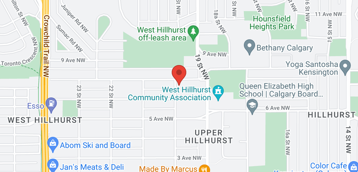 map of 770 20 Street NW